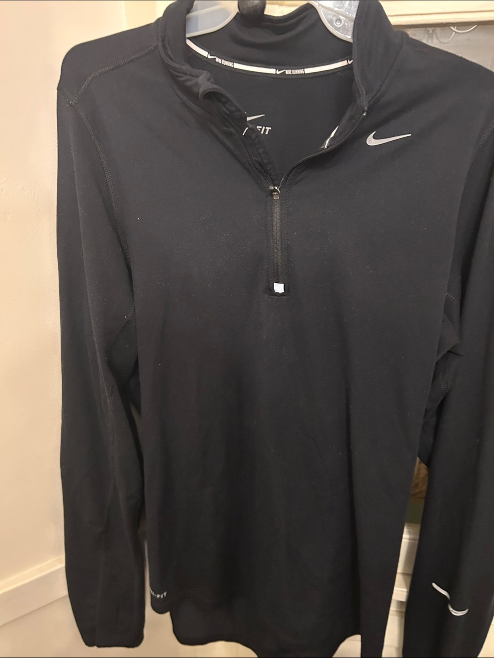 Small Nike Black Dri-FIT Half-Zip Performance Pullover